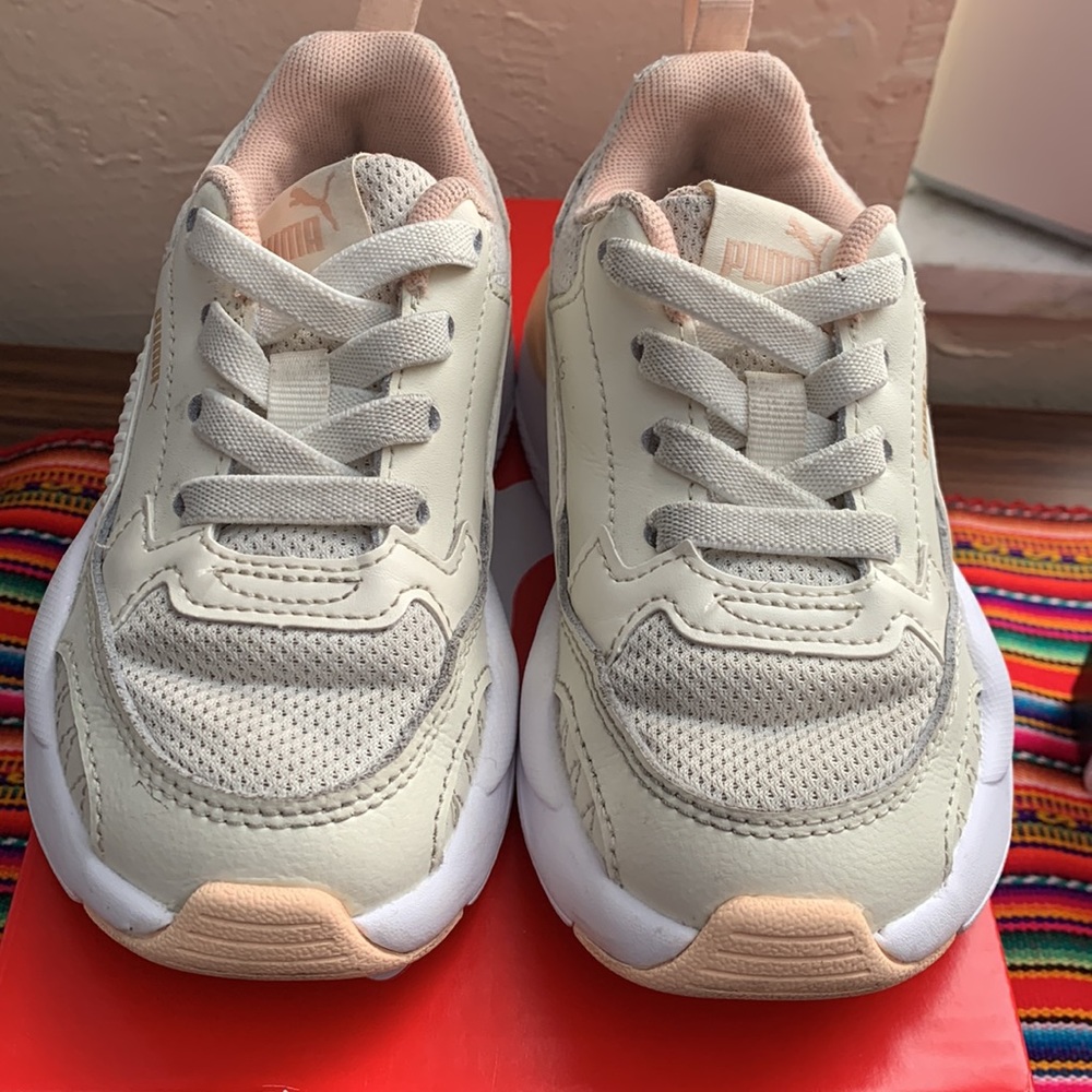 Kids Puma X-Ray 2 Square Gold AC PS Size 10.5 c
